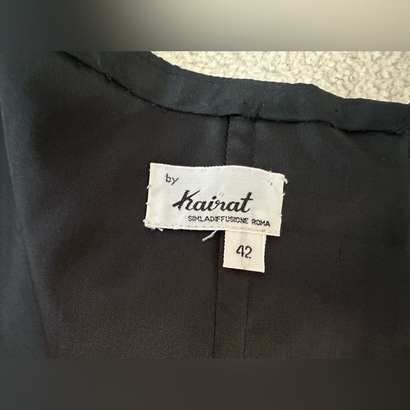 Vintage Kairat Top: silk sleeveless black corset top (skirt sold separately). - Picture 9 of 13